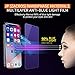 iPhone X Screen Protector (2 Packs) Anti Blue Light Ray, NutFilm Tempered Glass Screen Protector Film for Apple iPhoneX / iPhone 10 [5.8 Inch] [Anti-Glare][Case Friendly] [Bubble Free][9H Hardness]