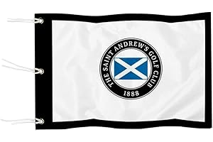 2BUT Saint Andrews Golf Club Golf Pin USGA Flag Practic Putting Green Golf Flag For Backyard Garden Double-Sewn 600D Nylon Miniature Pin Flag (20"x13" Grommet)