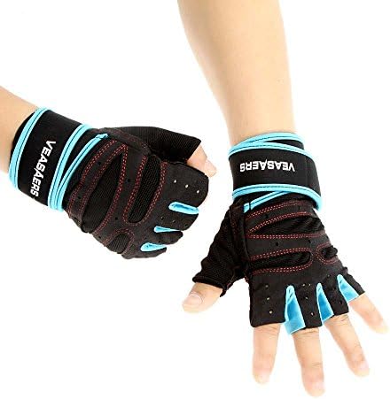 Hillside Fire Gym Wrist Wrap Men Women Sports Fitness Exercise Training Half Finger Gloves Multifunction Sweat Absorption Friction Resistance