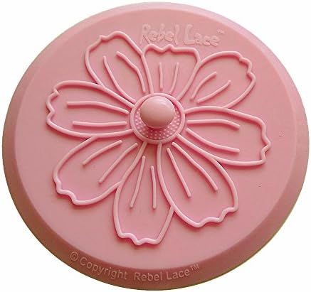 Drain Stopper for Bathroom Kitchen and Laundry in a Daisy Design made from Quality Food Grade Silicone (1, Pink)