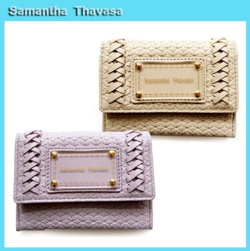 Amazon Co Jp 即日発送 Samantha Thavasa サマンサタバサ 財布 長財布 二つ折り財布 レディース サイドメッシュ カードケース 全２色 定期入れ パスケース 新作パープル 服 ファッション小物