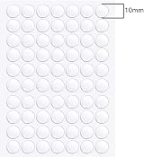XHNFCU 350 Pcs Round Transparent Double Sided Tape 10mm Dots Removable view 2
