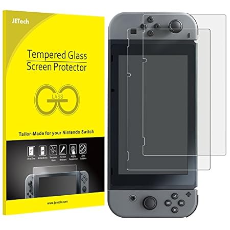 JETech Screen Protector for Nintendo Switch 2017, Tempered Glass Film, 2-Pack