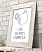I Like Big Butts I Cannot Lie - Funny Bathroom Decor, Restroom Humor Sign and Toilet Art Decor, Home Office Minimalist Wall Art and Fun Housewarming Gift, 11x14 Unframed Typography Art Print Poster