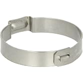 Oetiker 15500020 Stainless Steel Hose Clamp with Mechanical Interlock, One Ear, Clamp ID Range 30 mm (Closed) - 33.1 mm (Open) (Pack of 100)