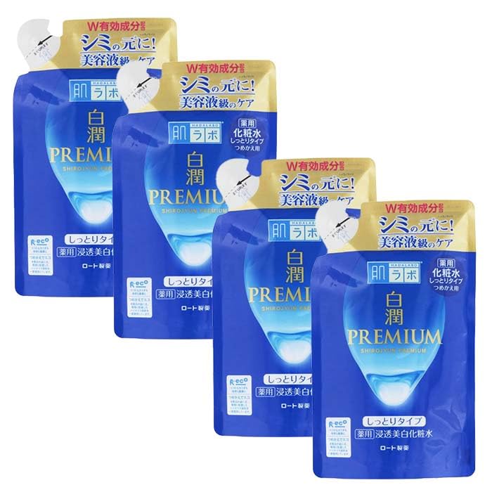 肌ラボ 白潤プレミアム 薬用浸透美白化粧水 つめかえ用 (美白化粧水しっとりタイプ つめかえ 170ml 4個)商品画像