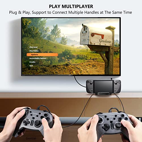 Gorrzai Steam Deck Dock Docking Station for Steam Deck Stand Base USB