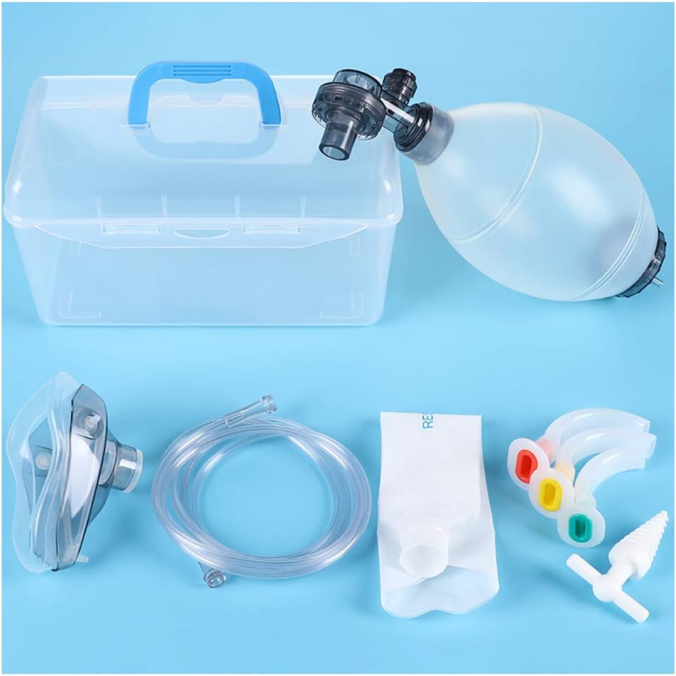 GEXIN DIOE Manual Silica Gel Adult Ambu Bag, First Aid kit Tool Simple Breathing Apparatus
