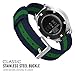 MoKo Band Compatible with Gear S3, 22mm Fine Woven Nylon Adjustable Replacement Strap fit Samsung Gear S3 Frontier/Classic/Galaxy Watch 46mm/Ticwatch pro/E2/S2/Huawei Watch GT 2 46mm, Blue & Green