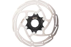 ZTTO Centerlock Bike Disc Brake Rotor, 160mm High Strength Steel and Light Alloy 1.8mm 6-Hole Mount Bicycle Disc Brake Rotor 