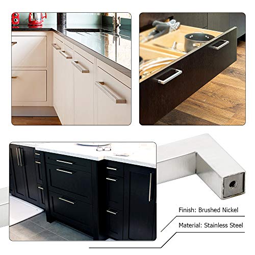 Homidy Cabinet Pulls Brushed Nickel 4 Inch Modern Cabinet Pulls 10