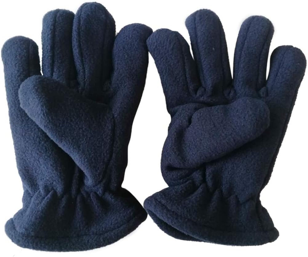 Kids Winter Gloves Easy-On Sherpa Lined Fleece Mittens for Winter Warm Gloves 5~12Y