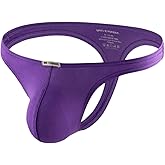 DKEGIFF Mens Thong Underwear Sexy G String Stretchy All Day Comfort Male Lingerie Solid Bikini T Back Pants