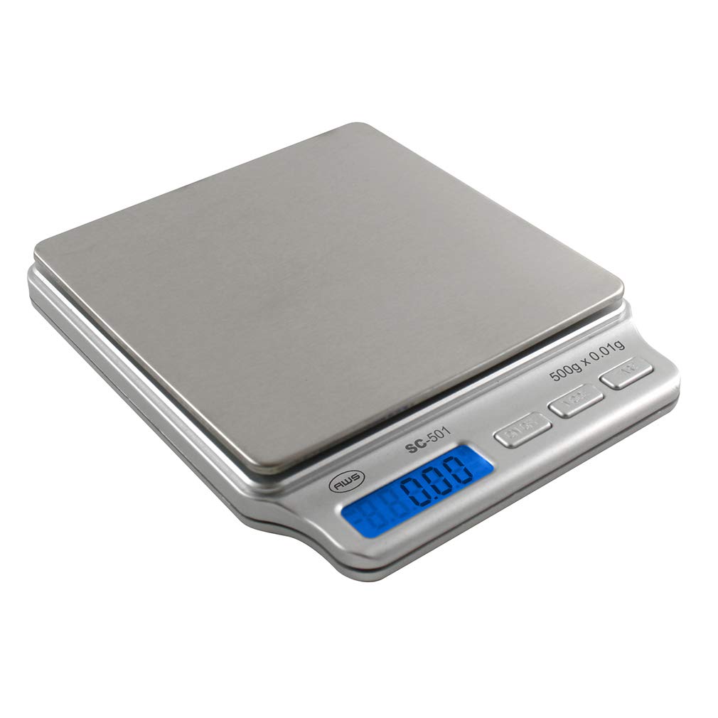 American Weigh Scales AMWSC501 Digital Pocket Scale, 500 by 0.01 G