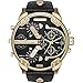 Diesel Watches Mr. Daddy 2.0 Two Hand Leather Watch