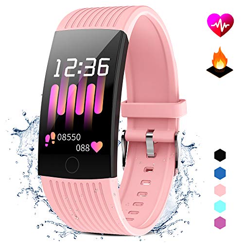 GOKOO Fitness Tracker for Men Women Kids (Pink) GOKOO Fitness Tracker for Men Women Kids (Pink)