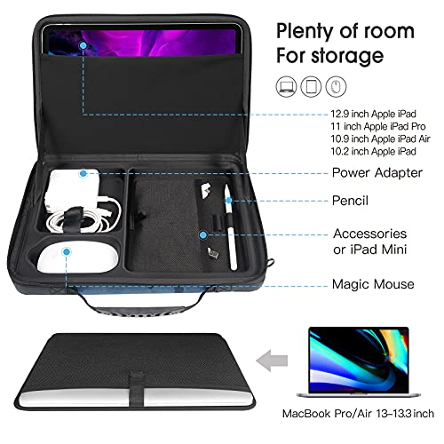 Smatree Hard Shell Laptop Shoulder Bag Compatible for 1314 inch MacBook Pro 2021/ Air 2021/12.9