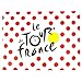 Le Tour de France - Official Tour de France Polka Dots Flag 55.1" x 39.4" - White and Red