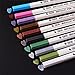 Metallic Marker Pens Metallic Colored Gel Pens Highlighters Paint Marker for DIY Arts Photo Album Crafts Set of 10
