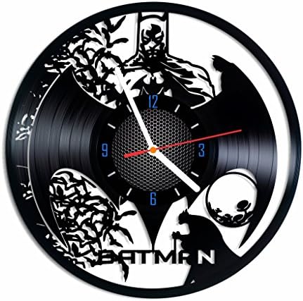SUPERHERO vinyl record wall clock, designed home decor, best gift idea for any occasion