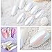 Nail Art Mermaid Powder,LilyAngel 7 Pack Pearl Powder Mirror Effect Chrome Nail Powder Metallic Nail Manicure Pigment