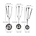 BASEIN Ice Cream Scoop 18/8 Stainless Steel Ice Cream Scooper Cookie/Cupcake Scoop with Trigger Release Meat/Melon Baller -3 Pack with Large-Medium-Small Size