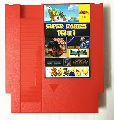 143 in 1 NES Super Games Multi Cart 72 Pin Limited Edition (Red)