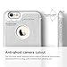 iPhone 6S Case, elago® [Leather Flip][White] - [Card Slot][Screen Protection][Premium Hybrid Construction] – for iPhone 6/6S