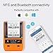 JingChen B11 Thermal Label Maker Wireless Bluetooth Portable Label Printer for iOS iPhone and Android Phone System with Chargeable Battery for Barcode Office Warehouse Clothing Jewelry Label Printing