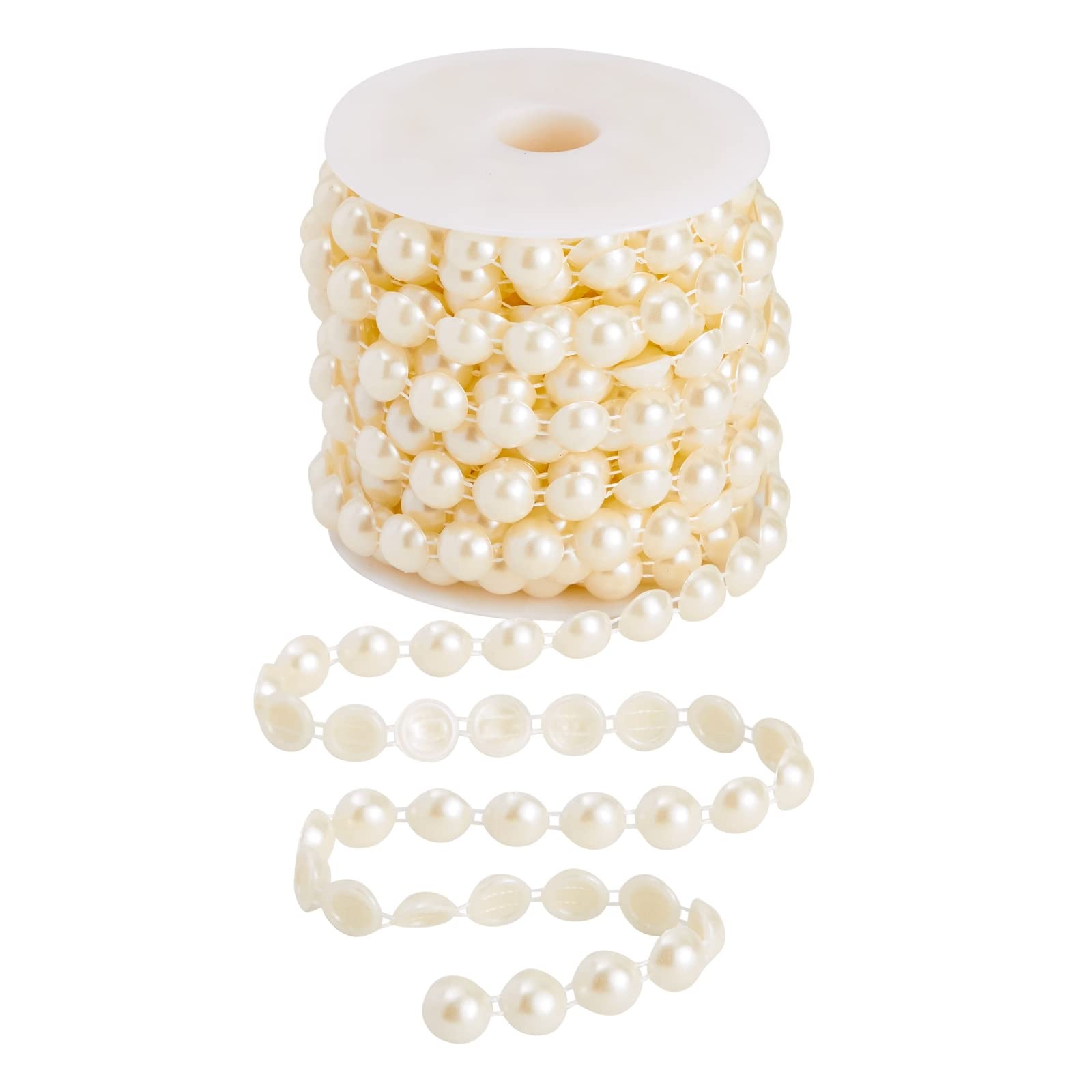 Photo 1 of Genie Crafts Pearl String - 10 Yards, 10mm, White - Bead String & Pearl Beads for Wedding Decoration & DIY Craft