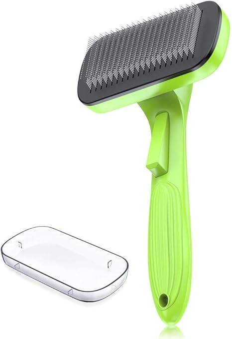 Versiontech Brosse De Toilettage Pour Chien Chat A Poils Longs Etrille Autonettoyante Professionnelle Pour Animaux Brosse Anti Noeuds Rateau De Demelage Enleve Les Poils Morts Jusqu A 95 L Amazon Fr Animalerie