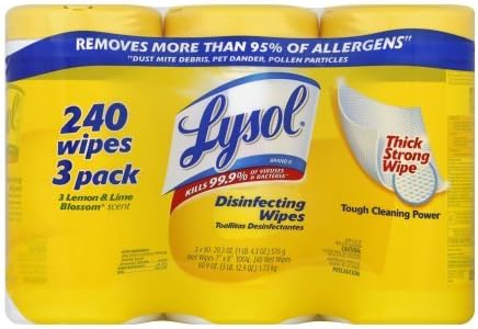 Lysol Disinfecting Wipes Value vRkwuA Pack, Lemon & Lime Blossom, 5Pack (240 Wipes)