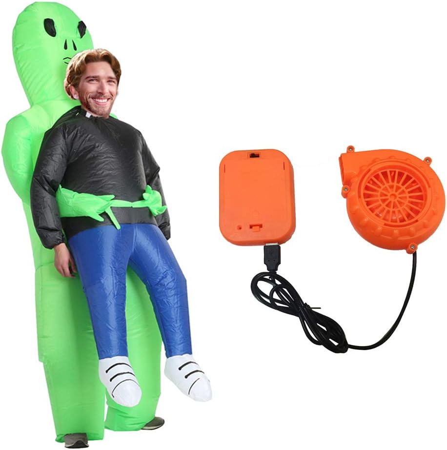 PUAO Halloween Inflatable Costumes, Alien Inflatable Cosplay Costume for Adult