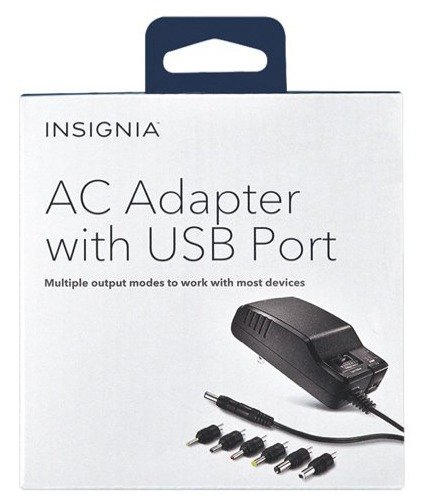 Insignia Universal AC Adapter with USB port (NS-AC1200-C)