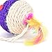 Cat Toy Sisal Ball with Feather Interactive Durable Pet Supplies Color On Random