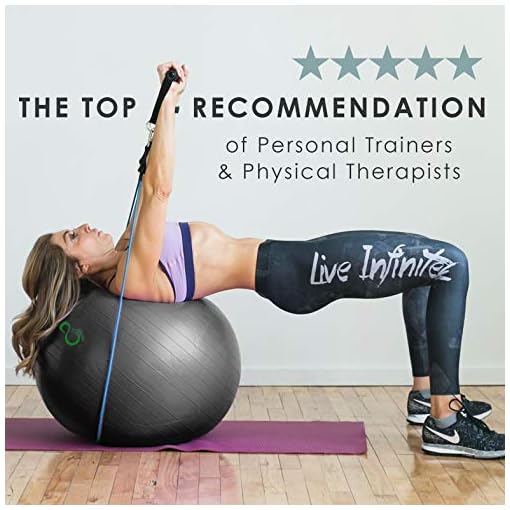 Live Infinitely Exercise Ball (55cm-95cm) Extra Thick Professional Grade Balance & Stability Ball- Anti Burst Tested… - Image 8