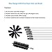 20ft Dryer Vent Cleaner Kit - NO STUCK No Loose Dryer Duct Cleaning Kit with Flexible Nylon Rods Extend Plus 23.5 inch Flexible Wire Shaft Brush