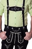 Lederhosen Leather Shorts Oktoberfest Trachten Bavarian Black
