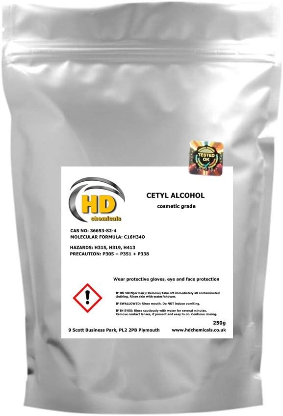 Cetyl Alcohol/Hexadecan-1-ol Free UK PP Quality Product Thickening Agent 250g