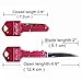 Langxun 2 Pack Keychain Folding Pocket Knife/Self Defense Keychain Knife - Ideal Birthday Gifts, Thanksgiving gifts and Christmas Gifts, New Year's Gifts (Pink)