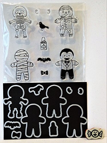 Click Here to See More Images COOKIE CUTTER HALLOWEEN Stamps & Dies Not Stampin Up + Bonus Stamp