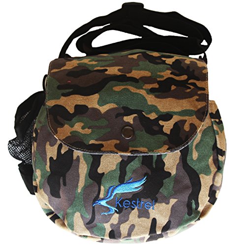 Kestrel Disc Golf Bag | Fits 12 Discs + Bottle | For Beginner and Advanced Disc Golf Players | Extremely Durable Canvas | Disc Golf Bag Set | Frisbee Golf Bag (Green Camo) - Thumbnail 3