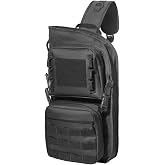 PSKOOK Lightweight Archery Back Arrow Quiver, Multifunctional MOLLE System with D-Ring Dual-Side Carry &amp; Extendable Bottom, Adjustable for Compound &amp; Recurve Bows, Ideal for Hunting &amp; Target Practice