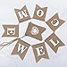 Welcome Baby Banner Vintage Burlap Banner Linen Flags Decorative for Baby Shower Boy Girl Party Decoration