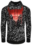 UPSCALE Mens Chicago Bulls Inspired Fleece Hoodie