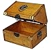 Vintiquewise(TM) Small Pirate Chest/Decorative Box with Lion Rings