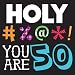 Creative Converting 16 Count Holy Bleep 50th Birthday Lunch Napkins primary