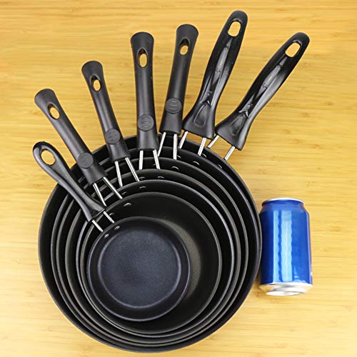 (12cm)HHuin Mini Non-Stick Pan Platte Wok Steak Koekenpan Wok Pannenkoek Ei Dumpling Omelet Pan Inductie Fornuis… - Image 7