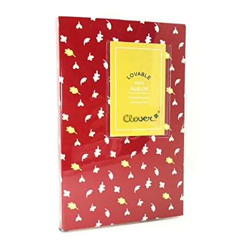 CLOVER Lovable Mini Album Fuji Instax Mini photo Album For Instax Mini7s 8 25 50s 90 Film, (84 photos)---Red