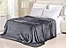 Balichun Luxury 330 GSM Fleece Blanket Super Soft Warm Fuzzy Lightweight Bed or Couch Blanket Twin/Queen/King Size(King,Dark Grey)